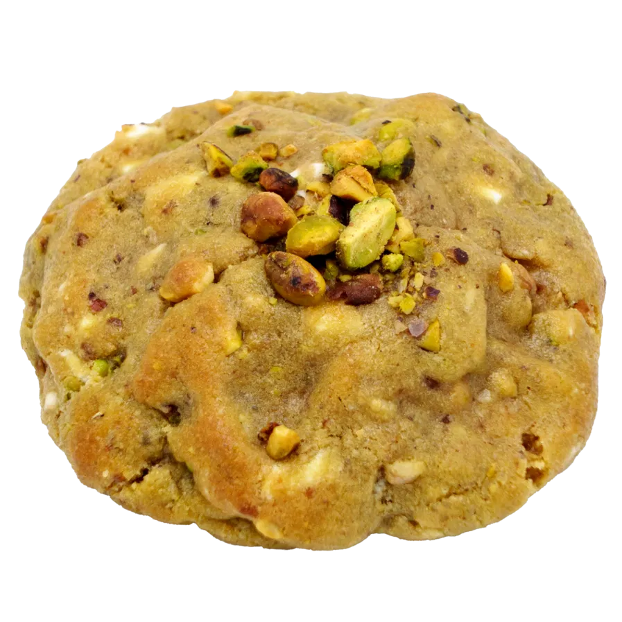Crumbl Cookie de pistacho con trozos y praliné artesanal Madrid - La Jugosita
